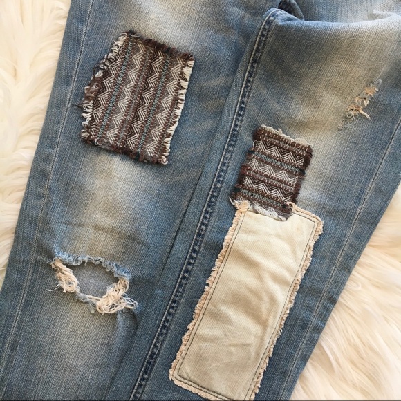 Free people Indigo Baja patch skinny jeans - Picture 6 of 10